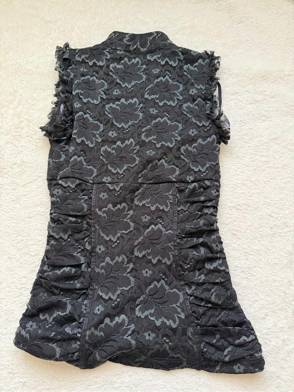 Ethereal Vintage 90s XOXO corset-like laced blouse top - Picture 5 of 5
